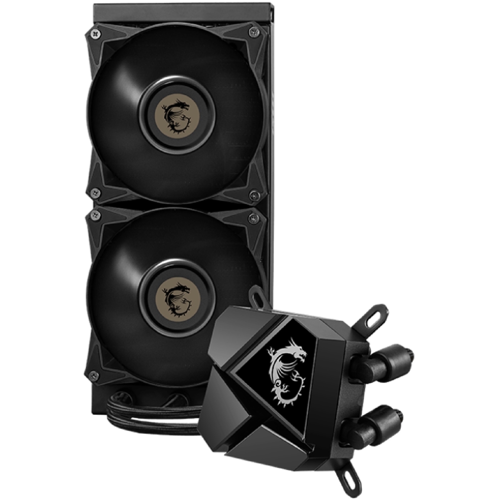 თხევადი გაგრილება MSI 306-7ZW2P11-813 MAG CORELIQUID P240, 120mm, 4200RPM, Liquid Cooling, Black