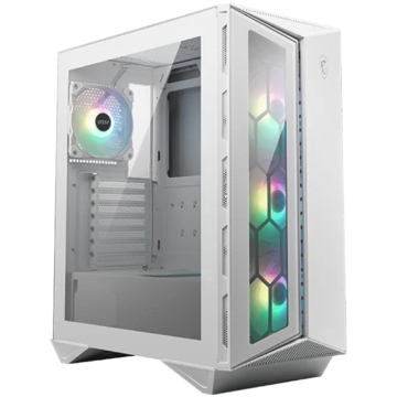 ქეისი MSI 306-7G10W21-W57 MPG GUNGNIR 110R, Computer Case, MidT, MicroATX, Mini-ITX, 2xUSB 3.2, 1xUSB-C, White