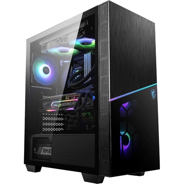 MSI 306-7G06R21-W57 MPG SEKIRA 100R, Computer Case, MidT, MicroATX, Mini-ITX, 2xUSB 3.2, USB-C, Black