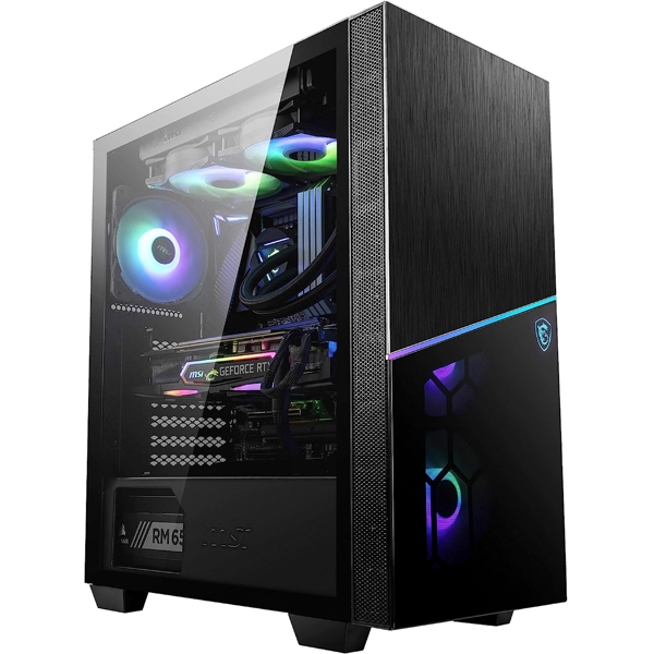 MSI 306-7G06R21-W57 MPG SEKIRA 100R, Computer Case, MidT, MicroATX, Mini-ITX, 2xUSB 3.2, USB-C, Black