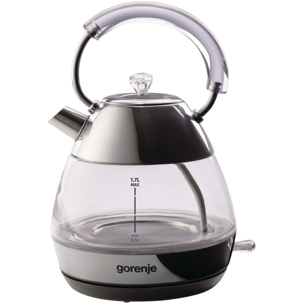 ელექტრო ჩაიდანი Gorenje K17GPD, 2200W, 1.7L, Electric Kettle, Silver