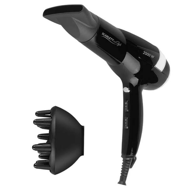 Scarlett SC-HD70I45, 2000W, Hair Dryer, Black