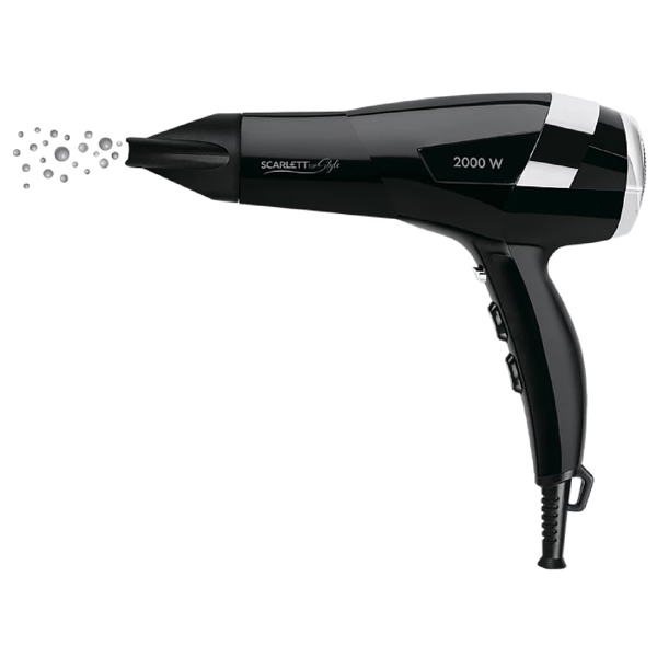 Scarlett SC-HD70I45, 2000W, Hair Dryer, Black