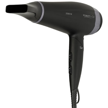 Scarlett SC-HD70IT12, 2200W, Hair Dryer, Black