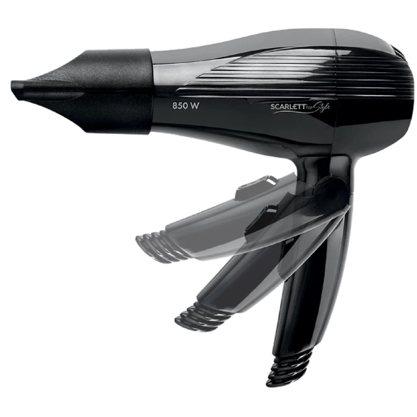 Scarlett SC-HD70IT23, 850W, Hair Dryer, Black