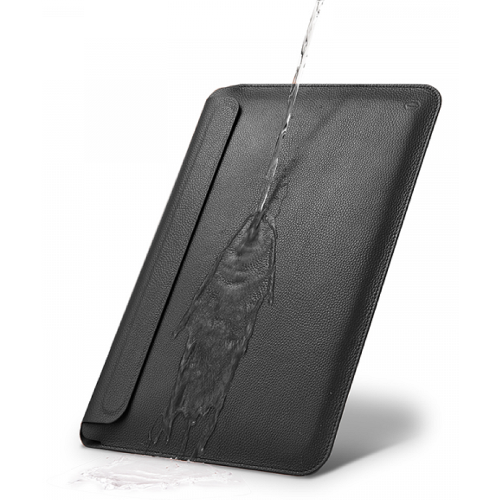Wiwu Genuine Leather, 13.3", Laptop Sleeve, Black