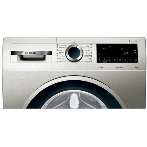 სარეცხი მანქანა Bosch WGA242XVME, 9Kg, A+++, 1200Rpm, 72Db, Washing Machine, Silver Inox