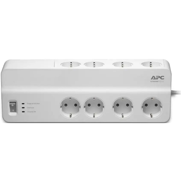 APC PM8-RS, 8 Socket, 2m, White