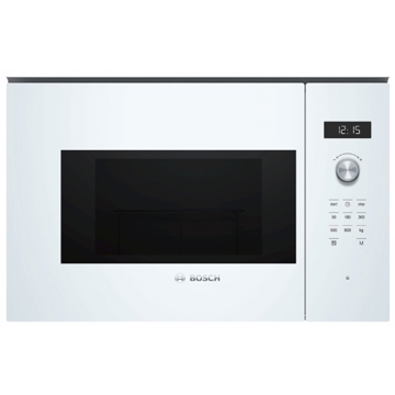 Bosch BFL524MW0, 800W, 20L, Microwave Oven, Built-In, White