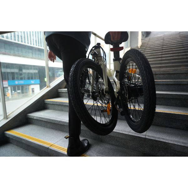 ელექტრო ველოსიპედი ADO A20 Air, 250W, Smart APP, Folding Electric Bike, 25KM/H, Cream
