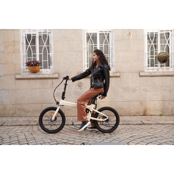 ელექტრო ველოსიპედი ADO A20 Air, 250W, Smart APP, Folding Electric Bike, 25KM/H, Cream