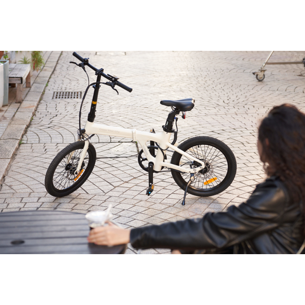 ელექტრო ველოსიპედი ADO A20 Air, 250W, Smart APP, Folding Electric Bike, 25KM/H, Cream