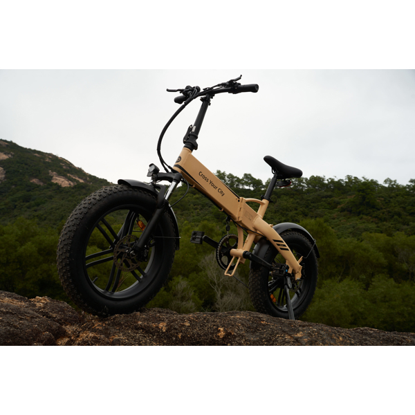 ADO A20F Beast, 500W, Smart APP, Folding Electric Bike, 25KM/H, Sand