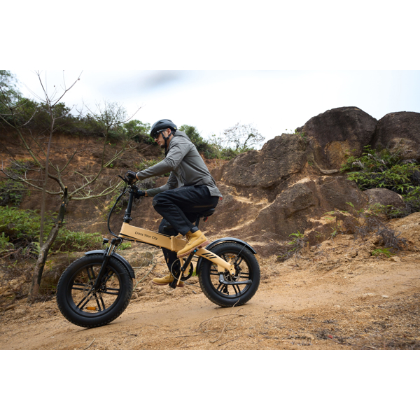 ADO A20F Beast, 500W, Smart APP, Folding Electric Bike, 25KM/H, Sand