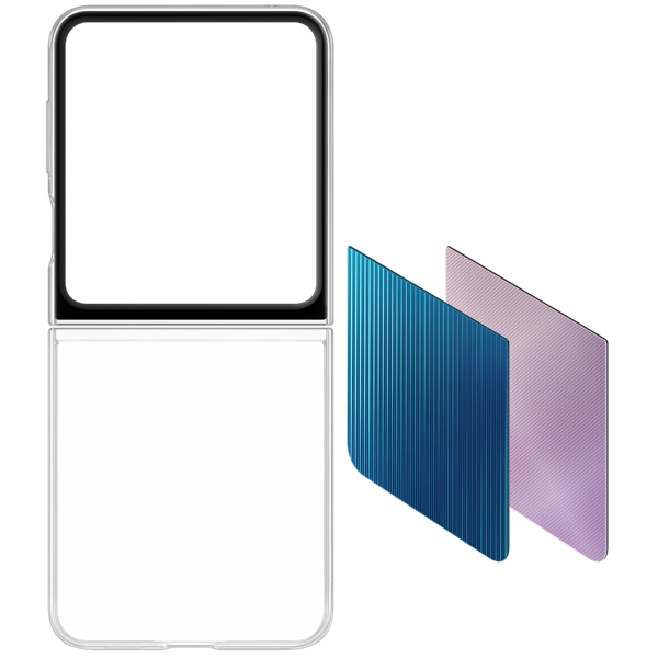 მობილურის ქეისი Samsung EF-ZF731CTEGRU FlipSuit, Galaxy Z Flip 5, Cover, Transparent