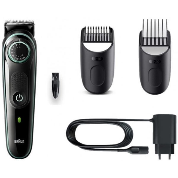 თმის საკრეჭი Braun BT3341 BLK/VTGRN BOX/D, Hair Trimmer, Black