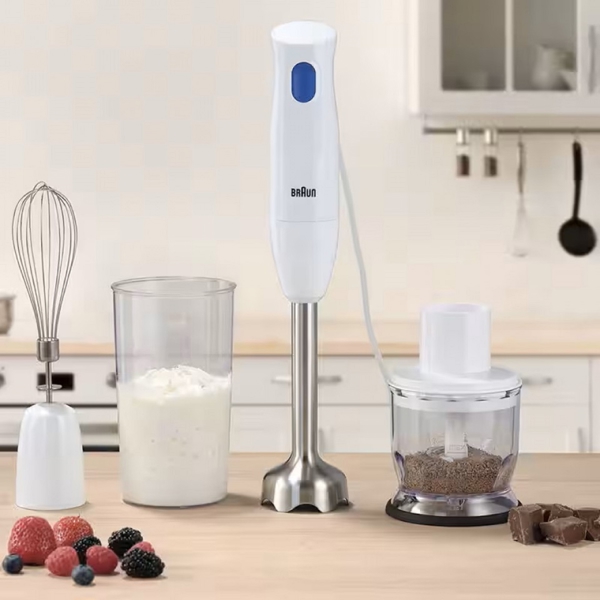 ხელის ბლენდერი Braun MQ10.202MWH, 450W, Blender, White