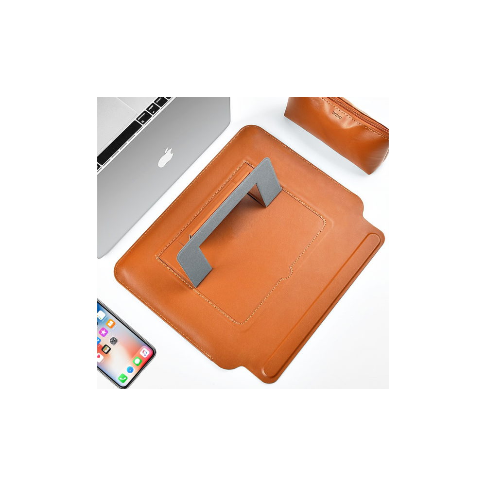 ნოუთბუქის ჩანთა Wiwu Skin Pro, 16", Laptop Sleeve, Brown