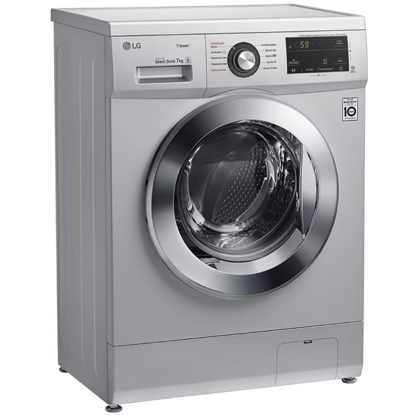 სარეცხი მანქანა LG F2J3HS4L.ALSPCOM, 7Kg, A, 1200Rpm, 73Db, Washing Machine, Silver