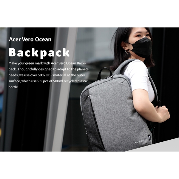 Acer GP.BAG11.035 Vero OBP, 15.6", Backpack, Grey