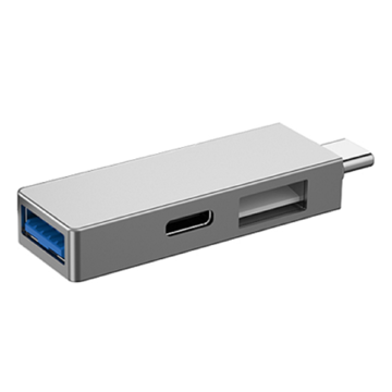 Wiwu T02 Pro, USB-A, USB-C, Hub, Gray