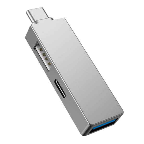 USB ჰაბი Wiwu T02 Pro, USB-A, USB-C, Hub, Gray