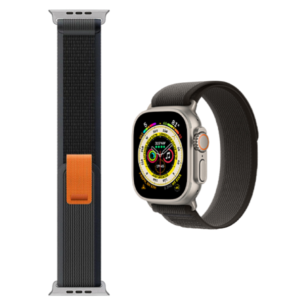 სმარტ საათის სამაჯური Wiwu 38/40/41 Trail Loop, Apple Watch Strap, Black/Gray