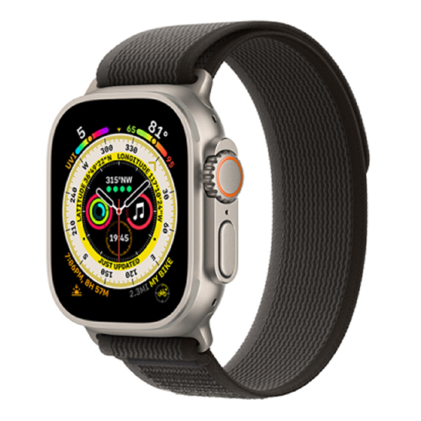 სმარტ საათის სამაჯური Wiwu 38/40/41 Trail Loop, Apple Watch Strap, Black/Gray