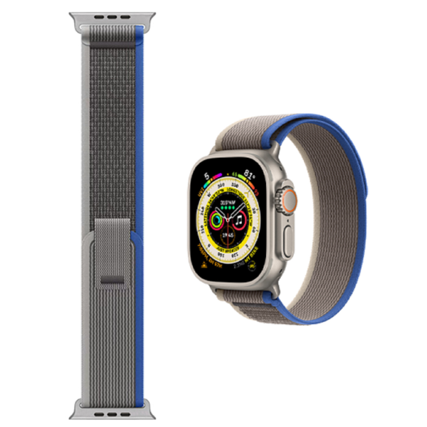 სმარტ საათის სამაჯური Wiwu 38/40/41 Trail Loop, Apple Watch Strap, Blue/Gray