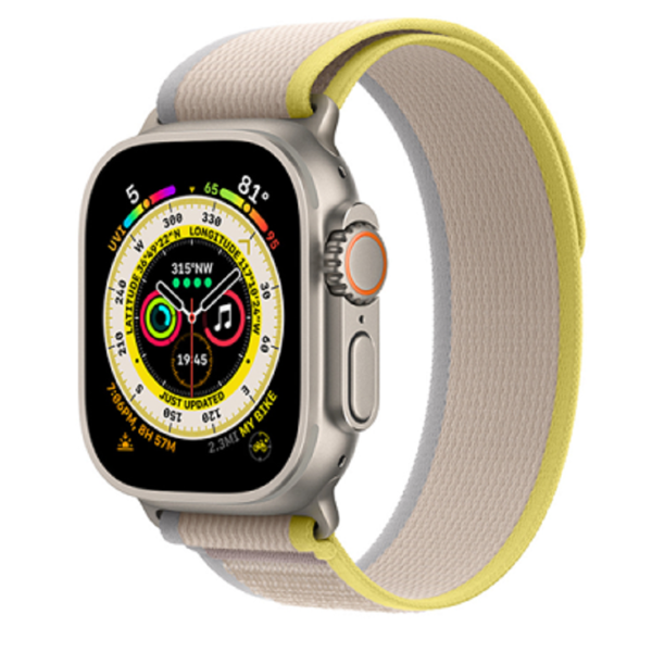 სმარტ საათის სამაჯური Wiwu 42/44/45/49 Trail Loop, Apple Watch Strap, Yellow/Ivory