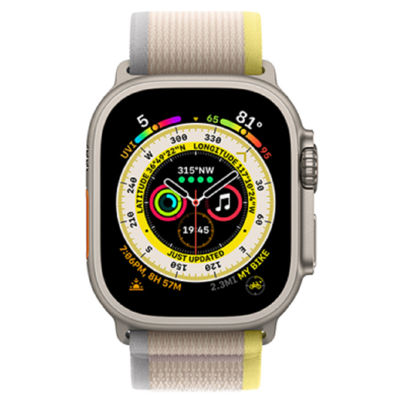 სმარტ საათის სამაჯური Wiwu 42/44/45/49 Trail Loop, Apple Watch Strap, Yellow/Ivory