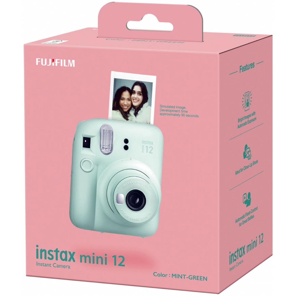 ფოტოაპარატი Fujifilm Instax Mini 12, Instant Camera, Mint Green