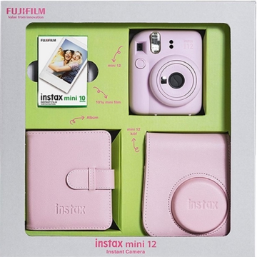 ფოტოაპარატი და აქსესუარები Fujifilm Instax Mini 12 Bundle Box, Pink