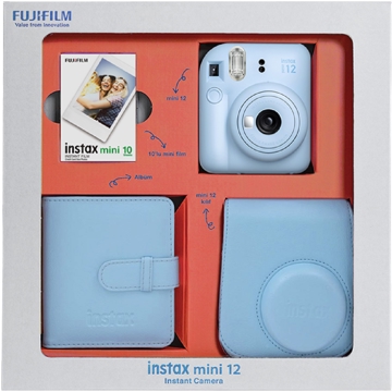 Fujifilm Instax Mini 12 Bundle Box, Pastel Blue