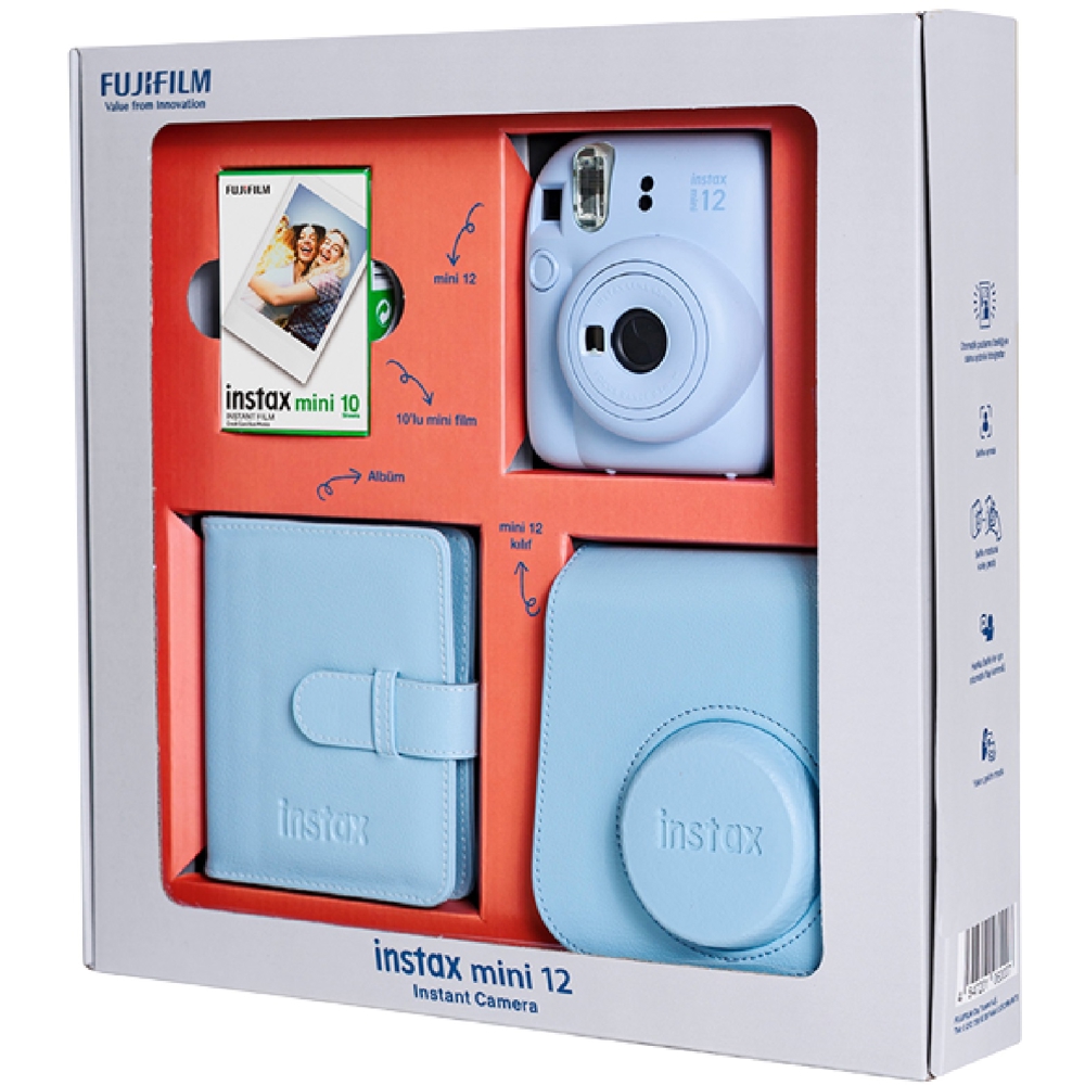 Fujifilm Instax Mini 12 Bundle Box, Pastel Blue