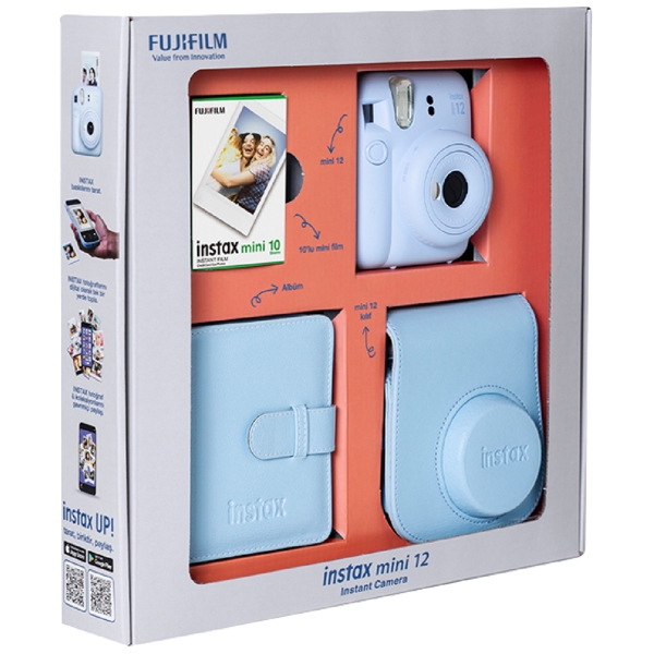 Fujifilm Instax Mini 12 Bundle Box, Pastel Blue