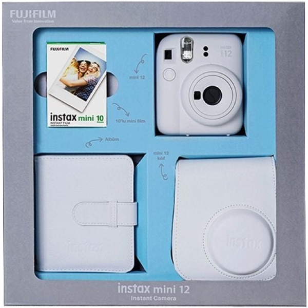 ფოტოაპარატი და აქსესუარები Fujifilm Instax Mini 12 Bundle Box, White