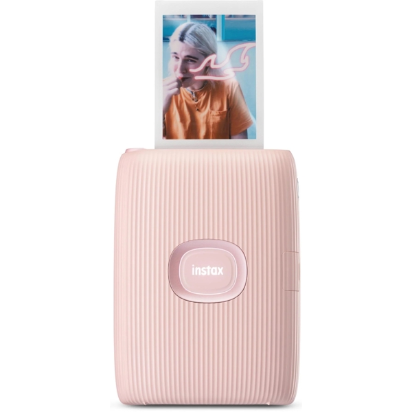 Fujifilm Instax Mini Link 2, Bluetooth, USB, Portable Photo Printer, Soft Pink