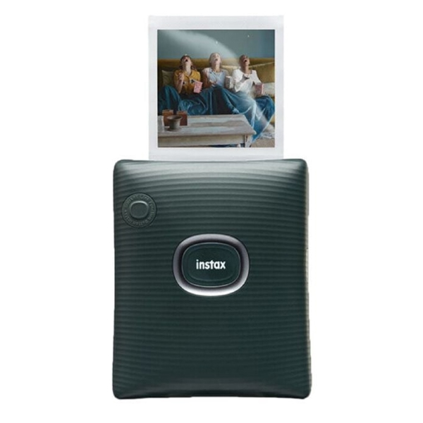 Fujifilm Instax Square Link, Bluetooth, USB-C, Portable Photo Printer, Midnight Green