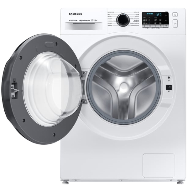 სარეცხი მანქანა Samsung WW80AGAS21AELP, 8Kg, A, 1200Rpm, 75Db, Washing Machine, White