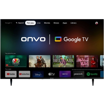 Onvo OV55F950, 55'', 4K UHD, Smart TV, USB, HDMI, BT, WIFI, Black