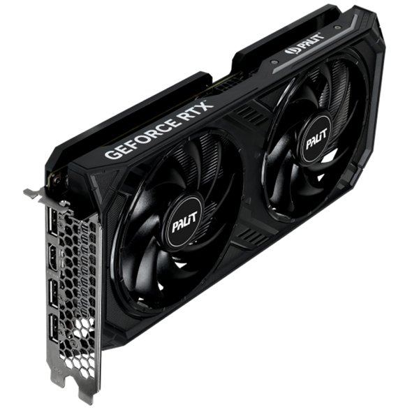 ვიდეო დაფა Palit NE64060T19P1-1070D, GeForce RTX4060 Dual OC, 8GB, 128bit, HDMI, DP, Black