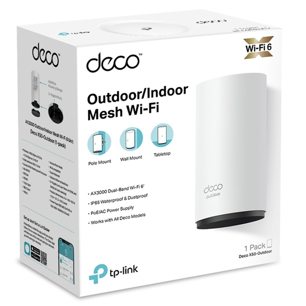 როუტერი Tp-Link Deco X50-Outdoor AX3000, 2402Mbps, Router, White