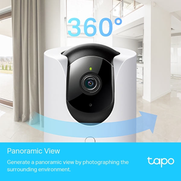 ვიდეო სათვალთვალო კამერა Tp-Link Tapo C225, Indoor Wireless Security Camera, White/Black