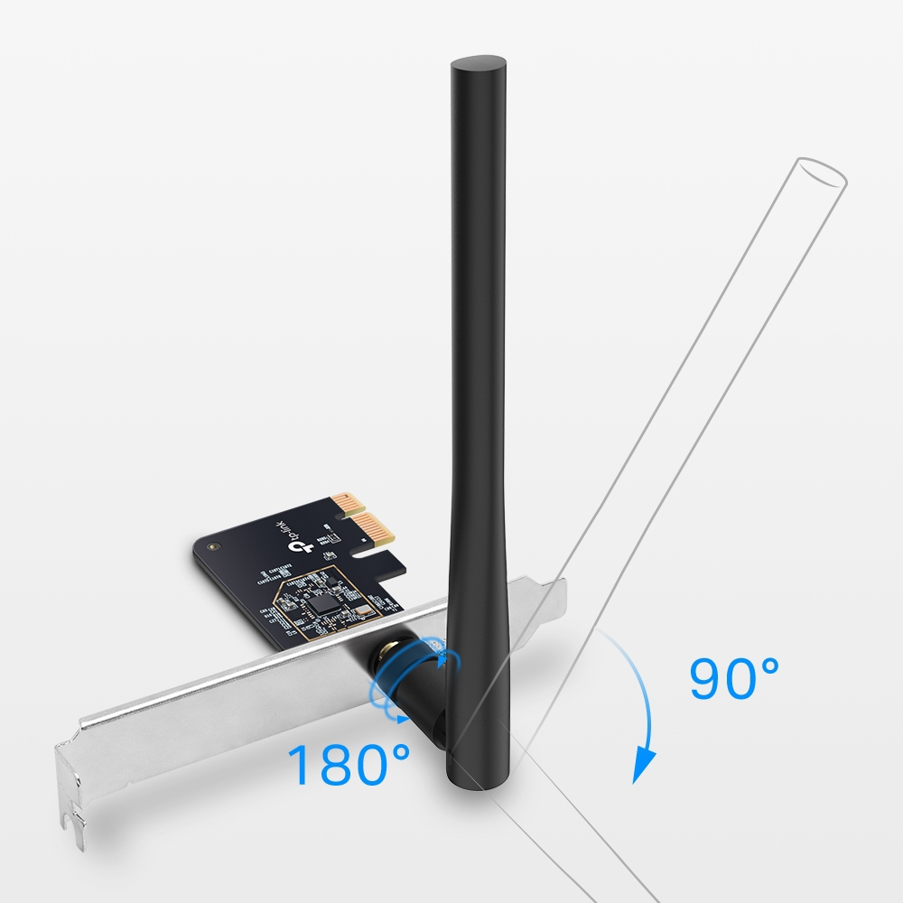 Wifi ადაპტერი Tp-Link Archer T2E AC600, Network Adapter, Black