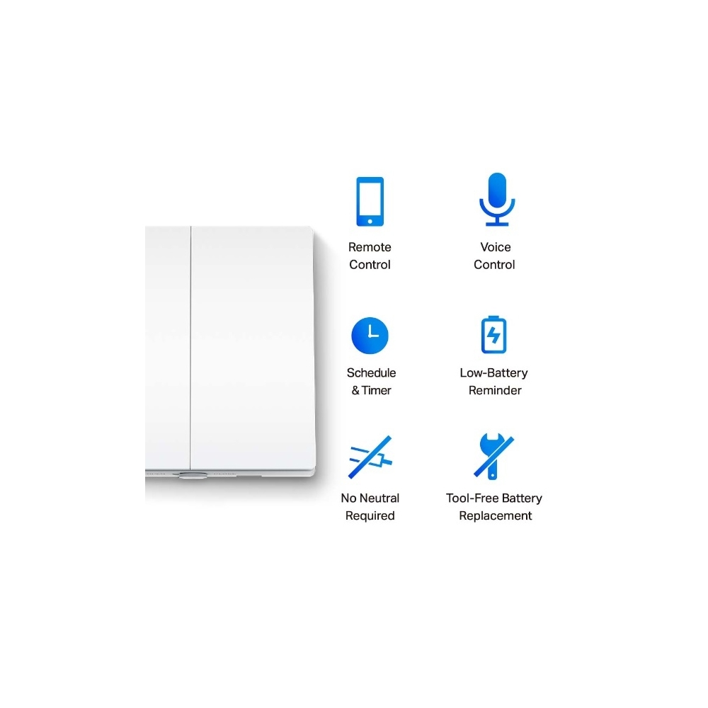 Tp-Link Tapo S220, Smart Light Switch, White