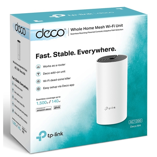 Tp-Link Deco M4 AC1200, 867Mbps, Router, White