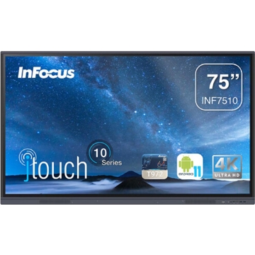 InFocus INF7510, 75", 4K UHD, Android 11, Ram 4GB, 32GB, Smart Board, Black