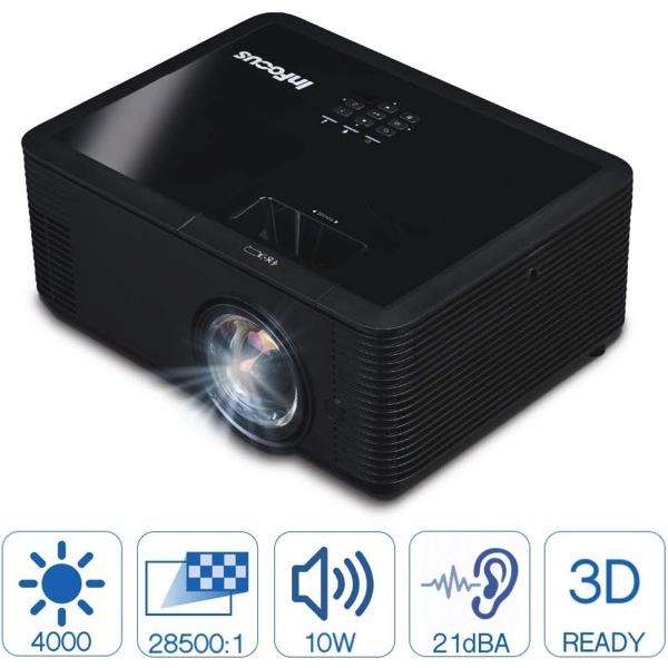 პროექტორი InFocus IN138HDST P117, DLP Projector, FHD 1920x1080, 4000lm, Black