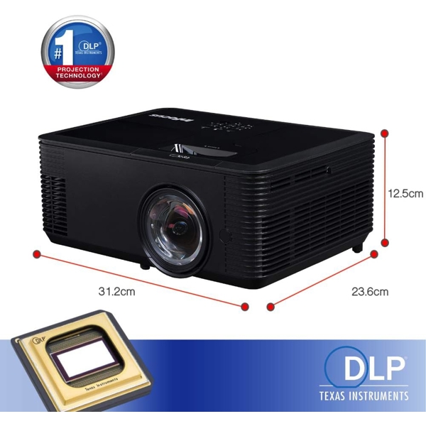 პროექტორი InFocus IN138HDST P117, DLP Projector, FHD 1920x1080, 4000lm, Black